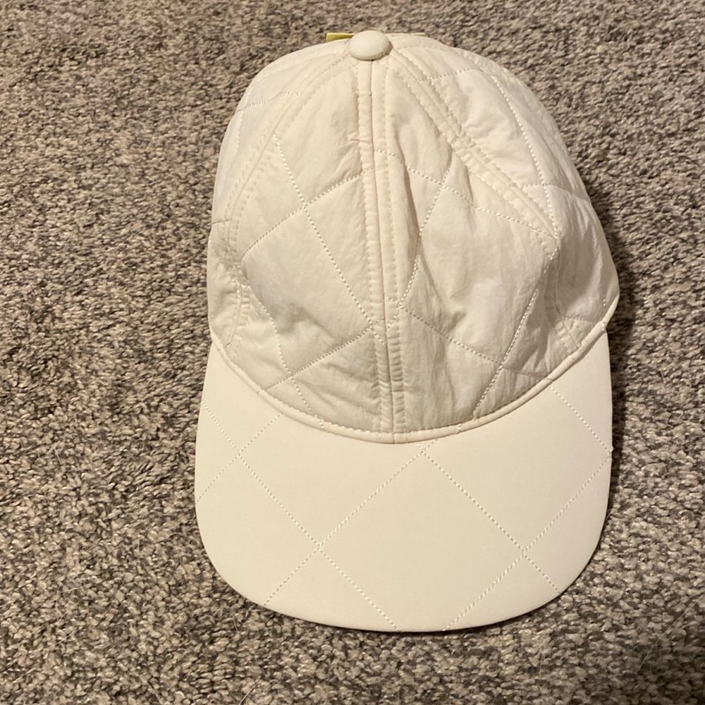 Cream Nylon Hat